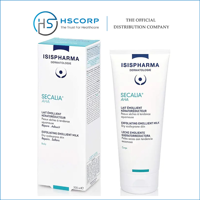 Kem dưỡng ẩm phục hồi ngăn ngừa da khô tăng sừng isispharma secalia a.h.a 200ml