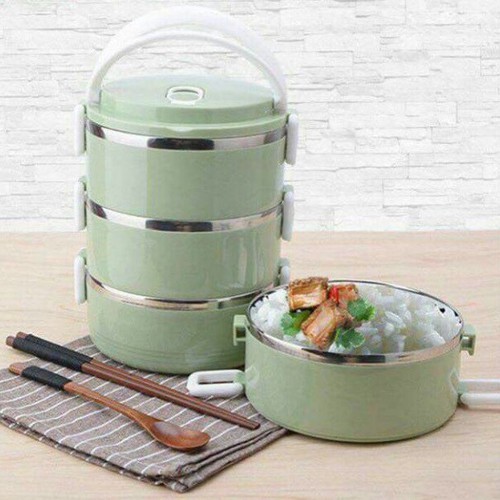 [HCM]HỘP ĐỰNG CƠM 4 TẦNG CHẤT LIỆU LÚA MẠCH LÕI INOX KHÔNG GỈ - GIỮ NHIỆT TỐT - AN TOÀN CHO SỨC KHỎE - KHÔNG GÂY MÙI