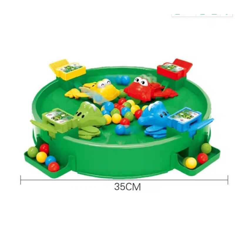 Bộ đồ chơi ếch ăn bi vui nhộn, bộ ếch ăn kẹo cỡ to, trò chơi giải trí hungry frogs