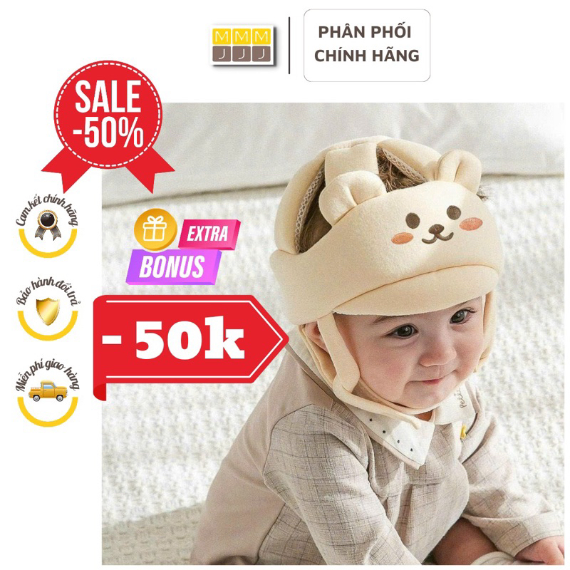 Mũ bảo vệ đầu cho bé cao cấp nhà Monona, bảo vệ bảo hiểm cho bé tập đi , tập bò chống va đập an toàn cho bé