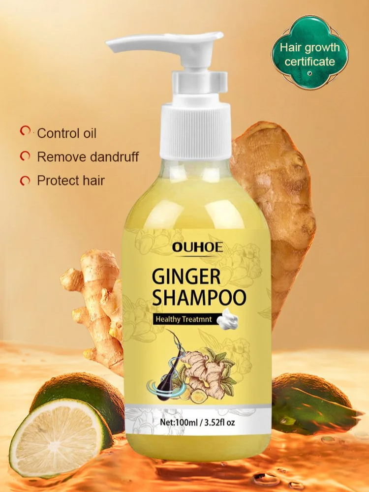 Moisturizing Fluffy Conditioning Shampoo Ginger AntiItch Hair Growth Dense Hair Shampoo