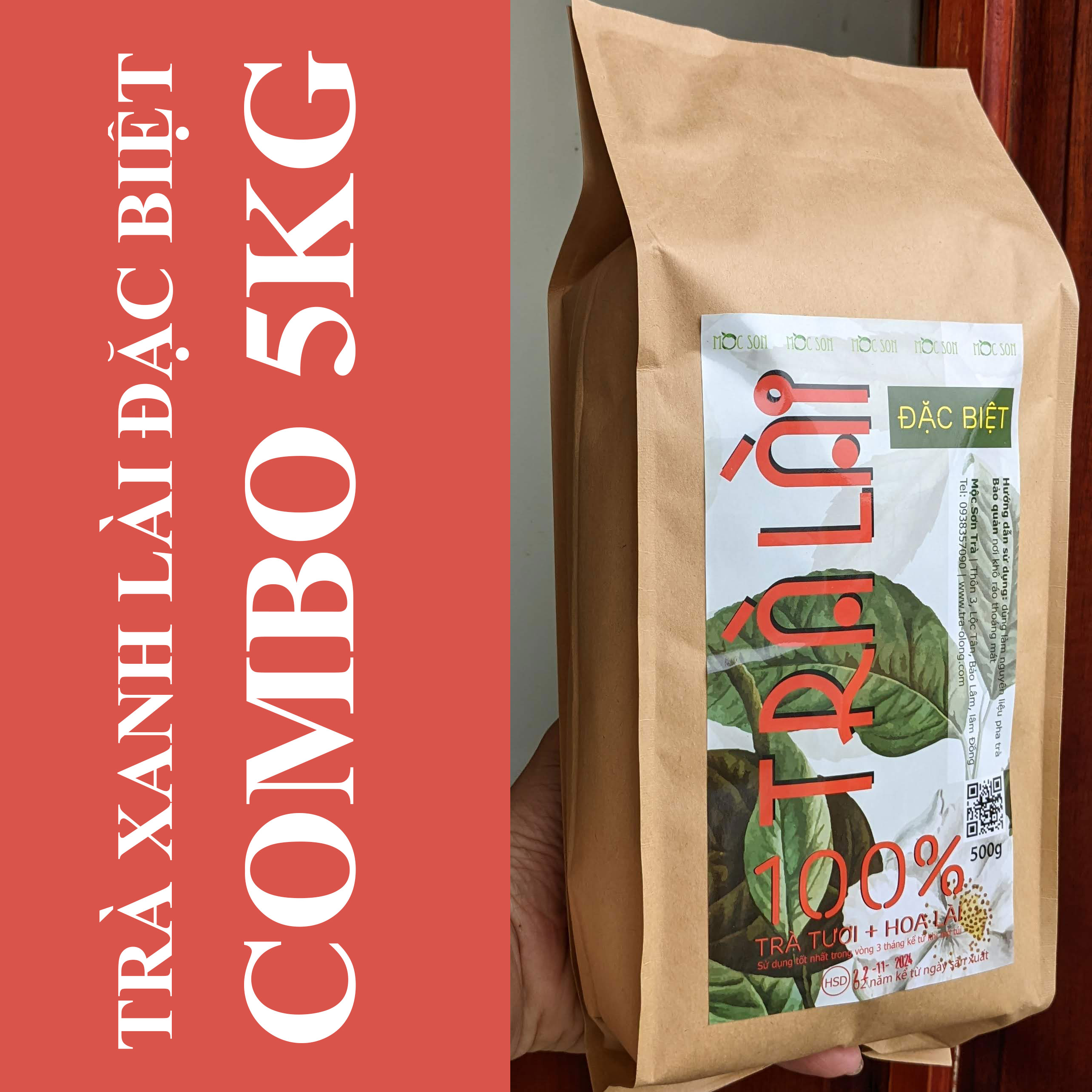 Combo 5kg trà lài mộc sơn loại đặc biệt | trà hoa nhài - jasmine tea đượm mùi hoa tự nhiên
