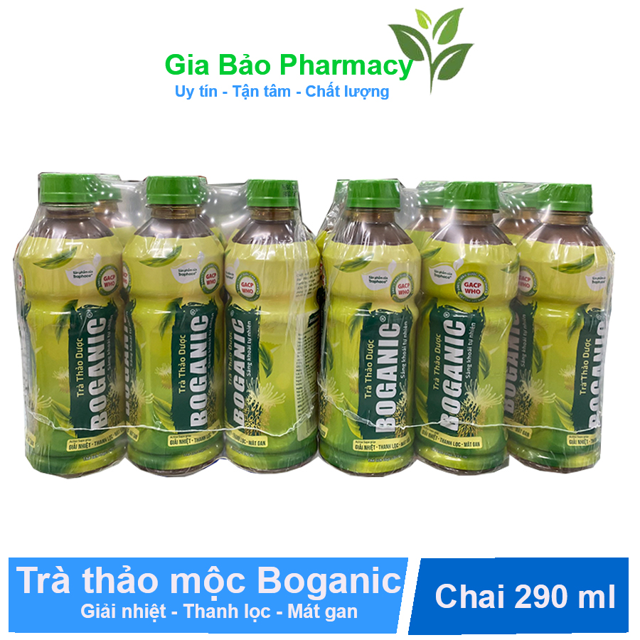Trà thảo mộc Boganic traphaco290 ml giúp giải nhiệt - thanh lọc - mát gian