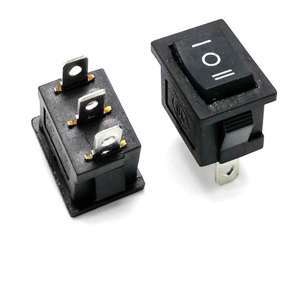 Bộ 5 công tắc bập bênh 3 chân 3 chế độ 6a-250v kcd1-103