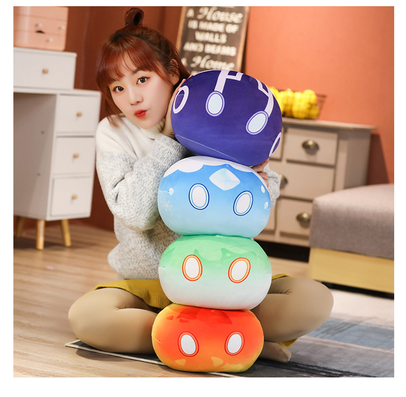 Gấu bông Genshin impact Slime nguyên tố có sẵn hàng size từ 10cm tới 50cm
