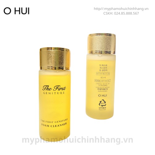 Xả hàng giá sỉ - Sữa Rửa Mặt Sáng Mịn Tái Sinh Da Ohui The First Geniture Foam Cleanser 50ml