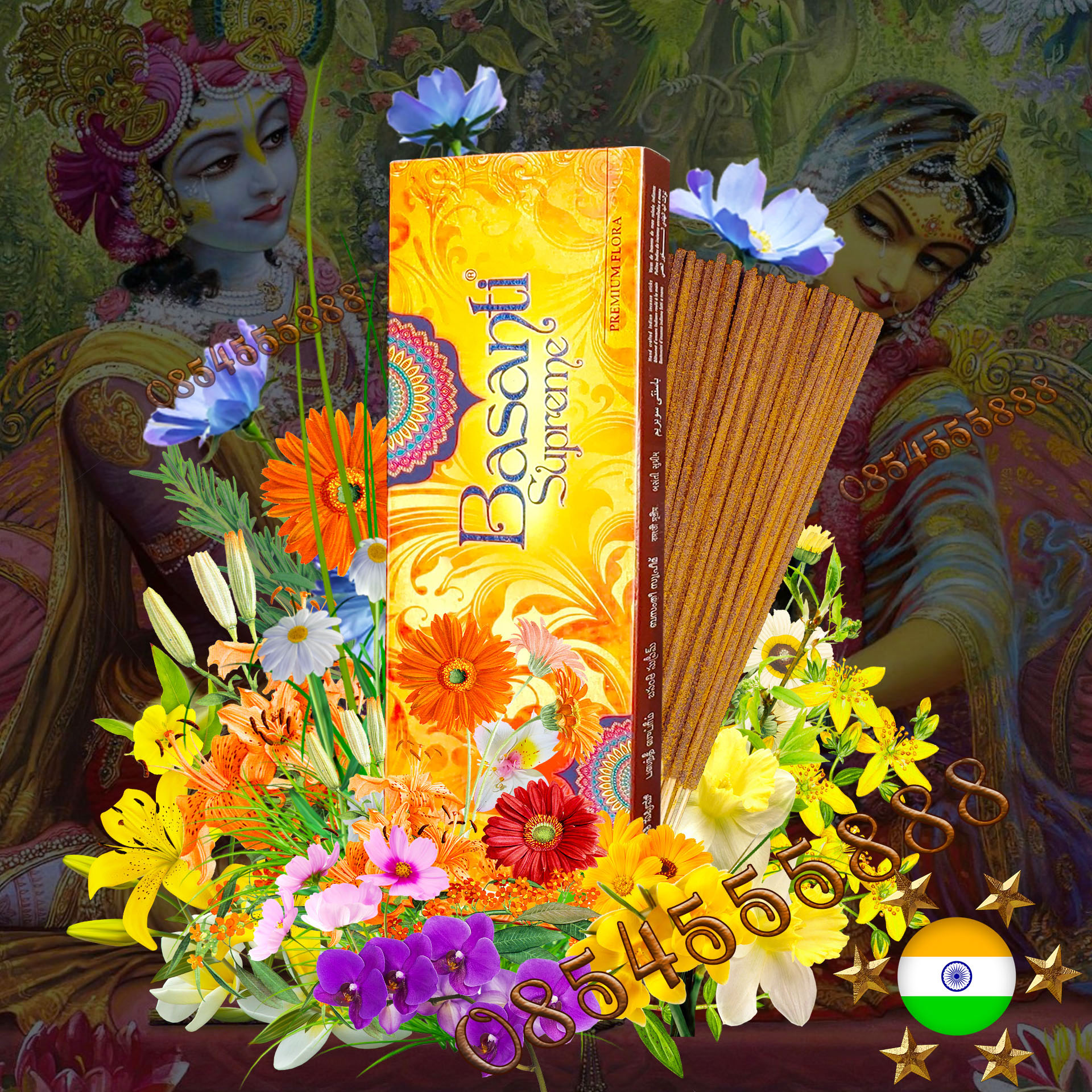 Nhang Ấn Độ Premium Herbal Floral Basan