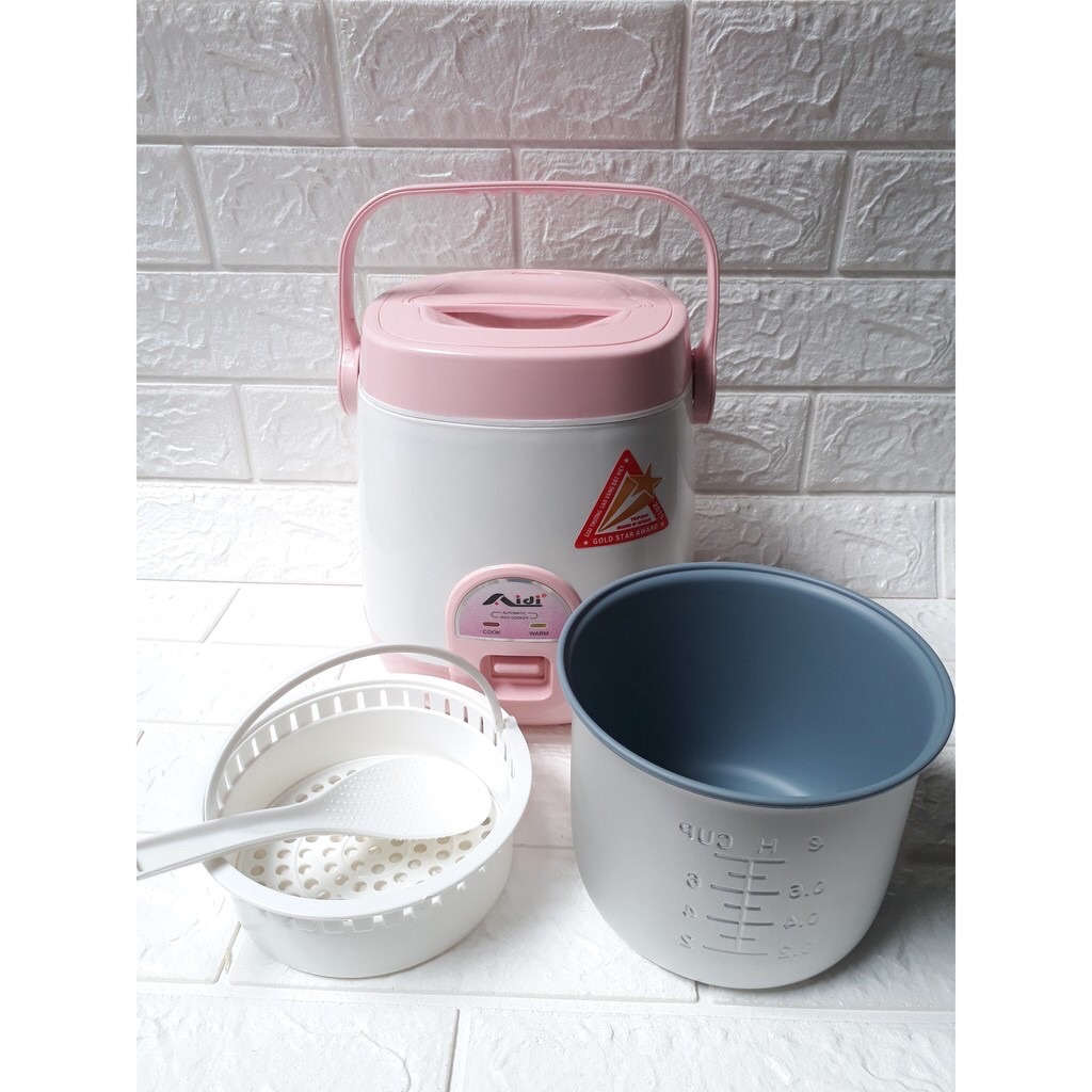 Nồi cơm điện mini cỡ nhỏ Aidi 0,6 lít dành cho 1-2 người ăn