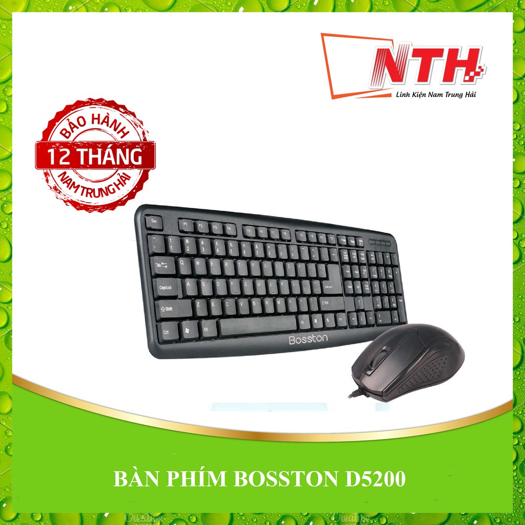 Combo phím chuột Bosston D5200 cam kết hàng đúng mô tả chất lượng đảm bảo
