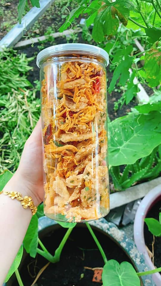 khô gà cơm cháy Đà Lạt (lon pet 300gr)
