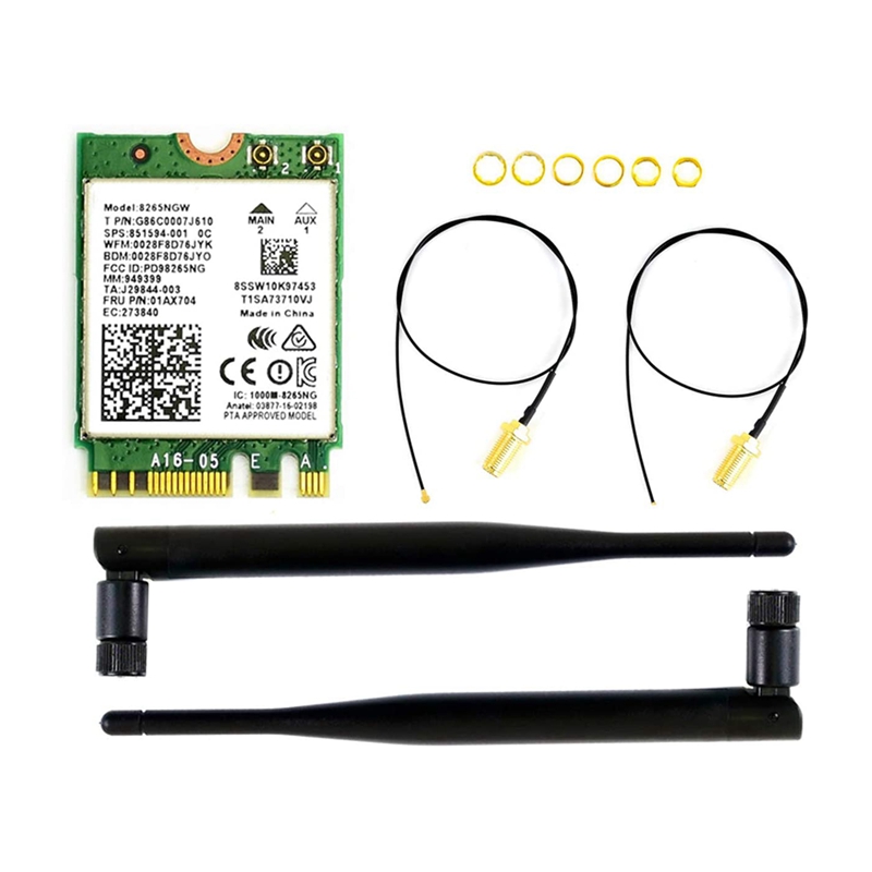 Waveshare AC8265 Wireless NIC Module for Jetson NanoB01 Onboard Intel 2.4G