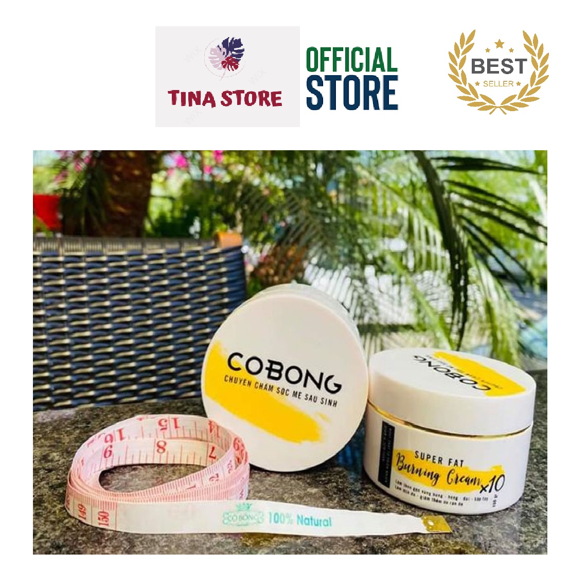 Kem Tan Mỡ Bụng Cô Bông x10 Mẫu mới + Tặng Kèm Thước Dây Cao Cấp