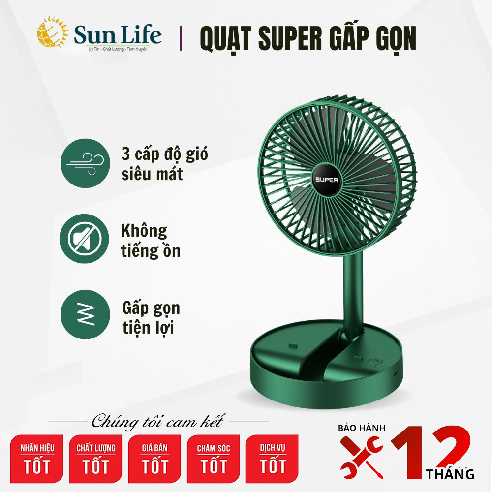 Quạt mini để bàn, quạt mini sạc tích điện, quạt gấp gọn usb fan a9, quạt tích điện 5-6h, siêu tiện dụng