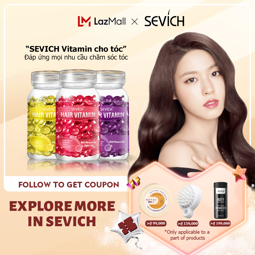 Viên Dưỡng Tóc SEVICH Hair Vitamin 30 Viên, Dưỡng Giúp Phục Hồi Tóc Hư Tổn