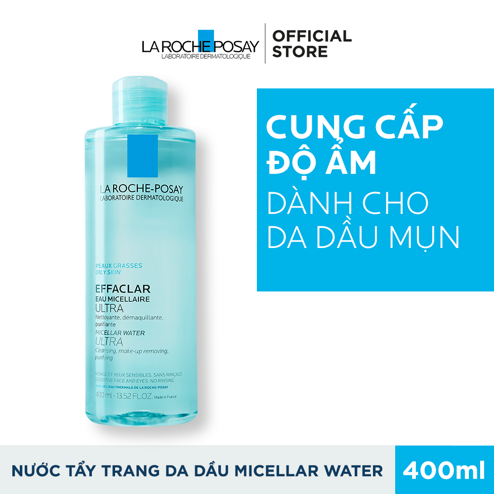 Nước làm sạch sâu và tẩy trang dành cho da mụn, da dầu nhạy cảm La Roche-Posay Effaclar Micellar Water 400ml 1 dba2dbdcfe843c00833f3b7c22752b30