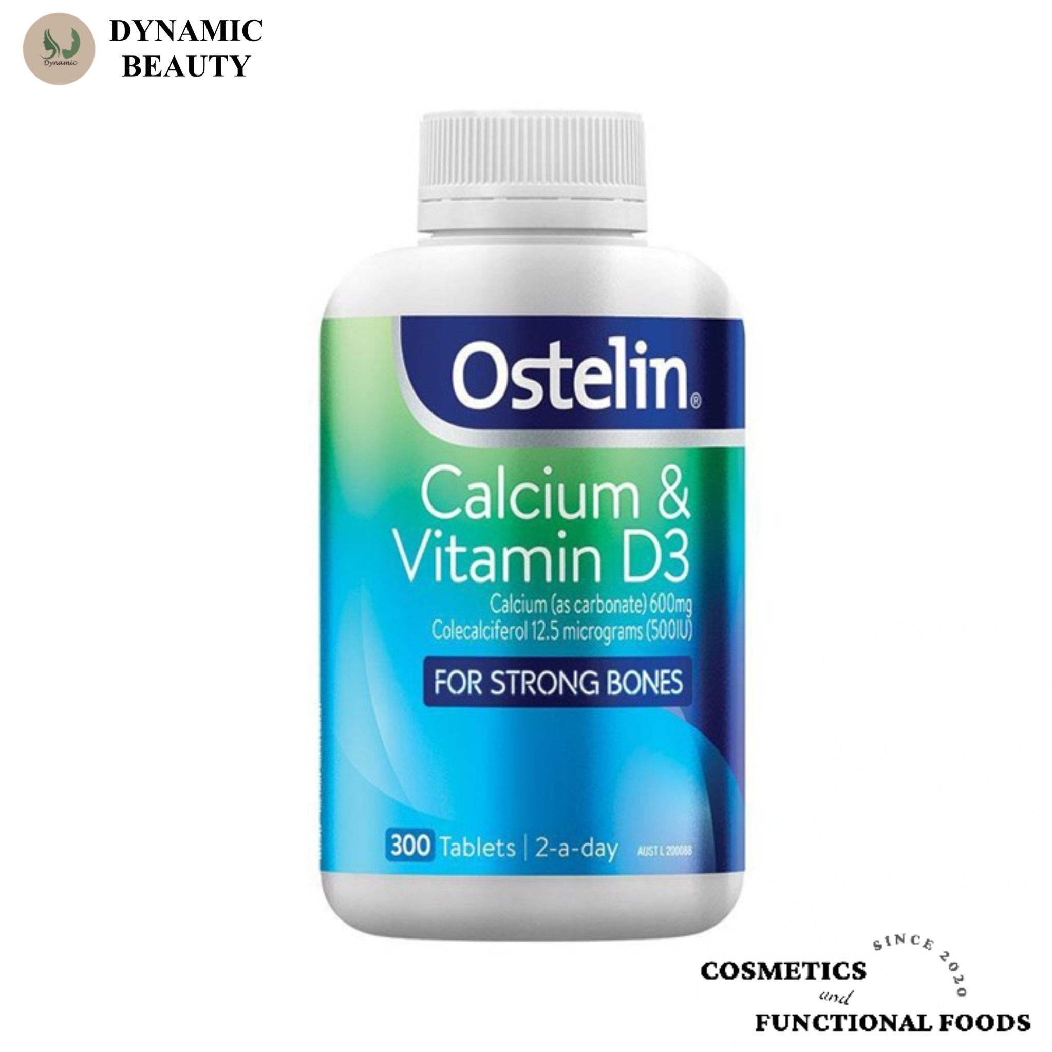Viên uống bổ sung canxi và vitamin d3 cho người lớn, trẻ em trên 12 tuổi và bà bầu Ostelin calcium & vitamin D3 130 viên - 300 viên của Úc