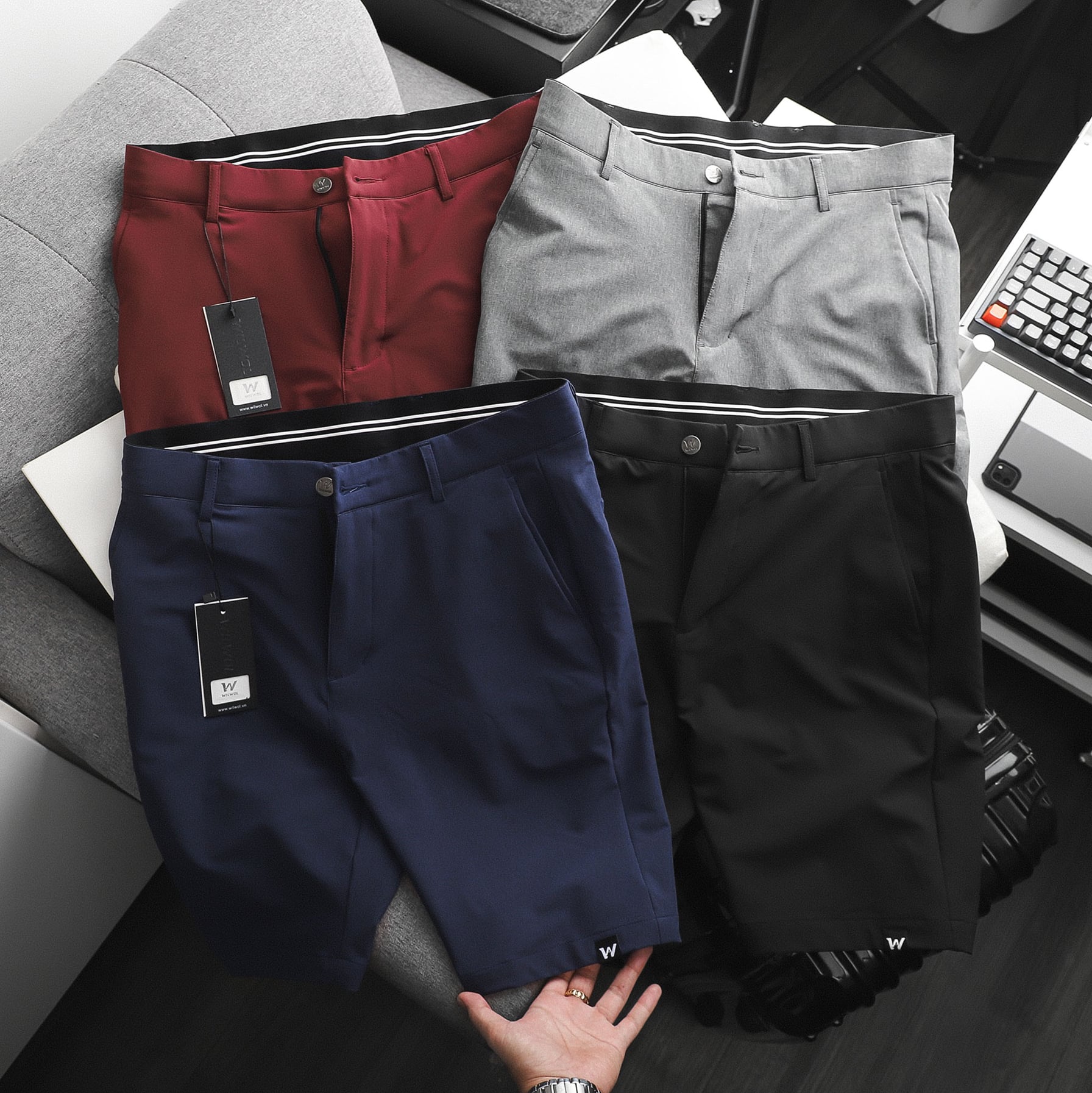 Quần short nam Golf cao cấp mẫu mới, quần đùi âu nam chất xịn mềm lên chuẩn phom - qsw1