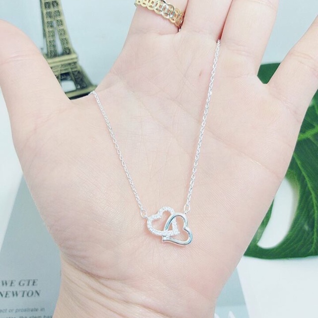 Dây Chuyền Bạc Mặt Tim Lồng  - TRANG SỨC BẠC TNJ CAM KẾT HÀNG CHUẨN ẢNH, CHẤT LƯỢNG TỐT, PHỤC VỤ TẬN TÌNH, CHU ĐÁO
