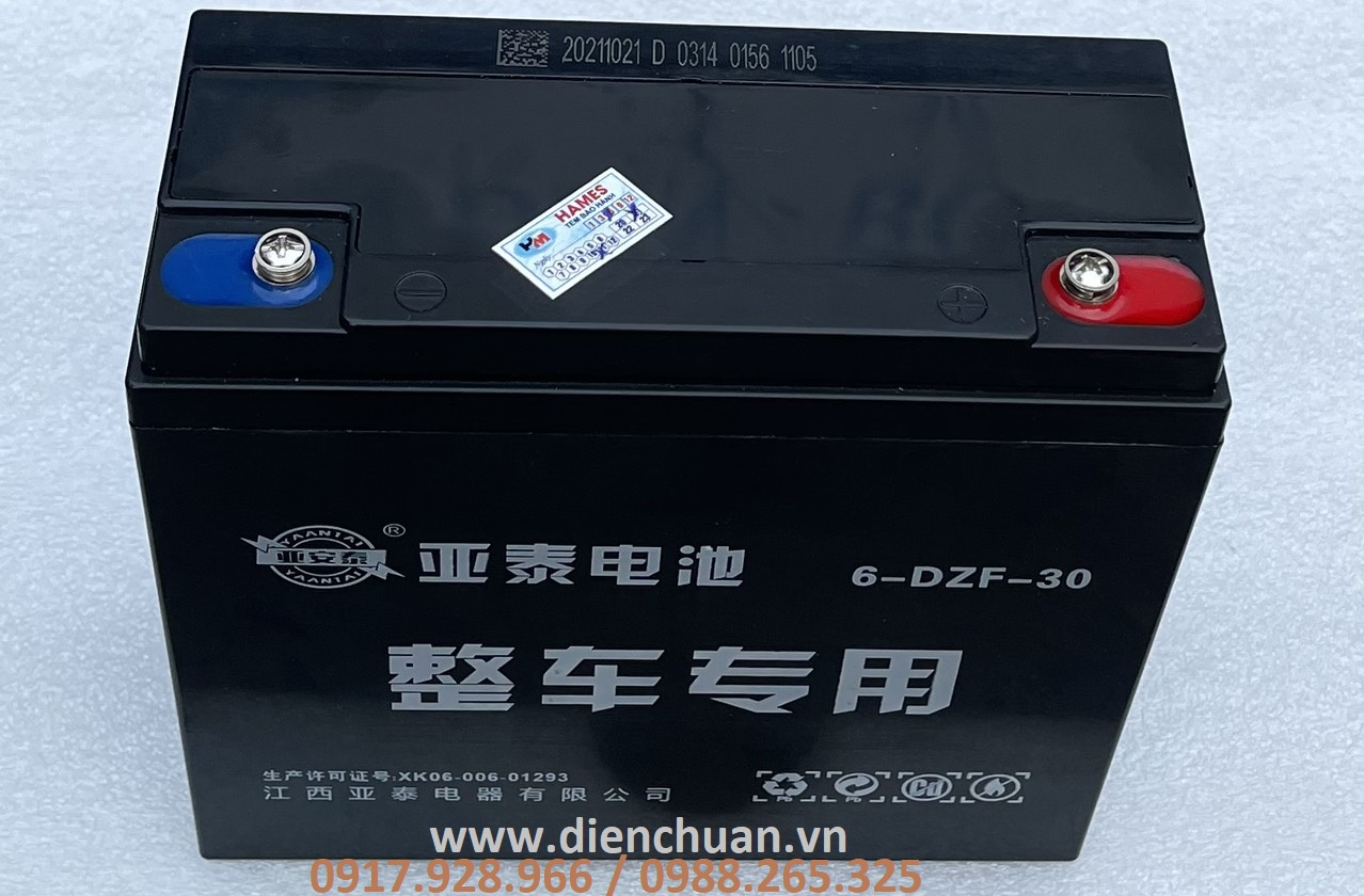 Ắc quy xe đạp điện 12V 30Ah YAANIAI 6-DZF-30
