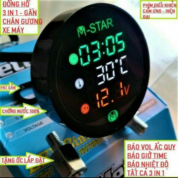 Đồng hồ 3 chức năng báo Vol+nhiệt độ+giờ
