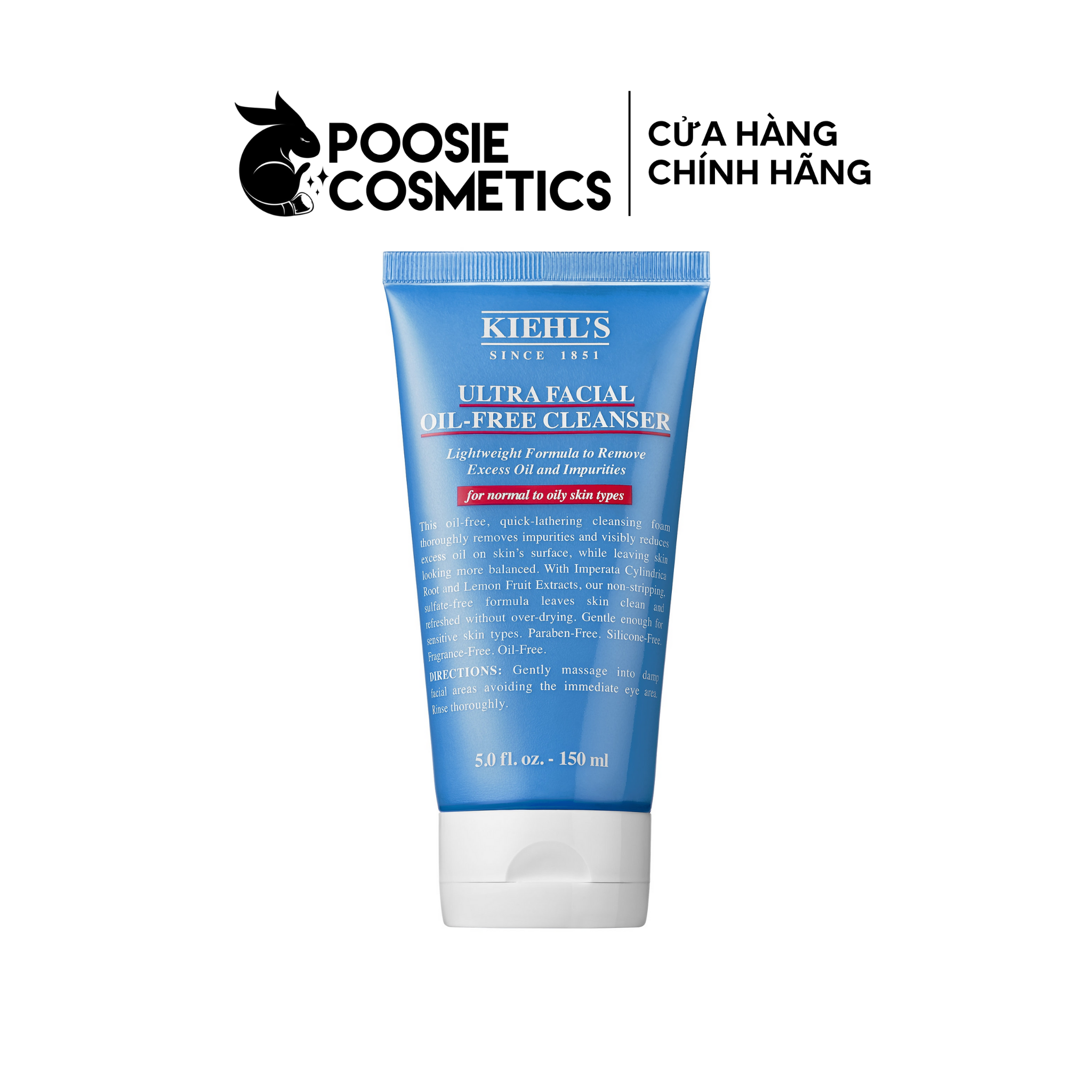 Sữa rửa mặt Kiehls Facial Cleanser Oil-Free Cleanser 150ml