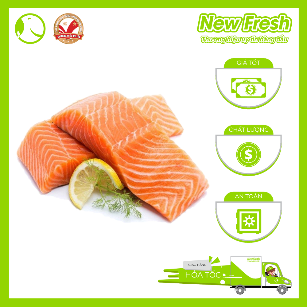 [GIAO NHANH HCM] Cá Hồi Nauy Fillet Tươi, Béo Ngậy - Khay 500Gr