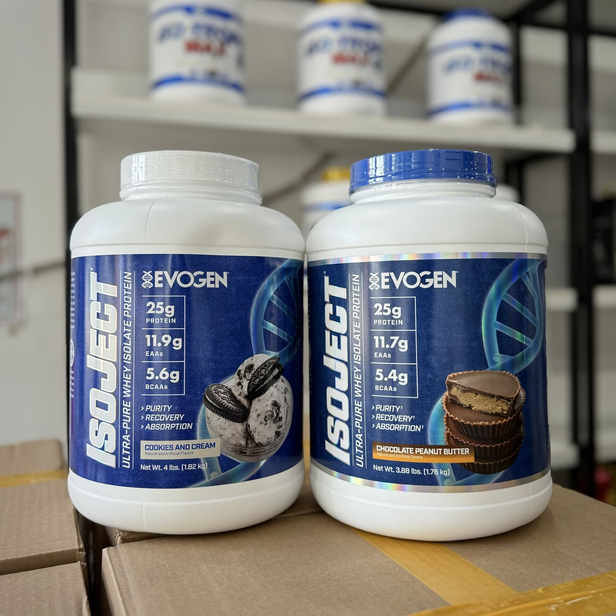 Evogen Isoject Whey Protein Isolate 4lbs (57 Lần Dùng) Whey Protein Isolate Hỗ trợ tập luyện