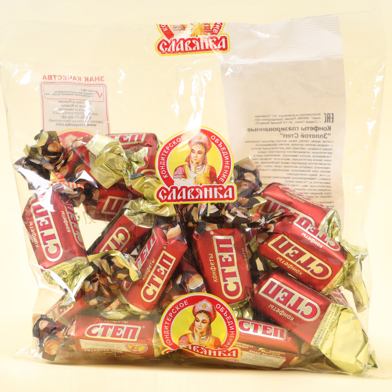 [ Siêu phẩm ] KẸO CTEN ĐỎ NGA SOCOLA HẠNH NHÂN GÓI 500G