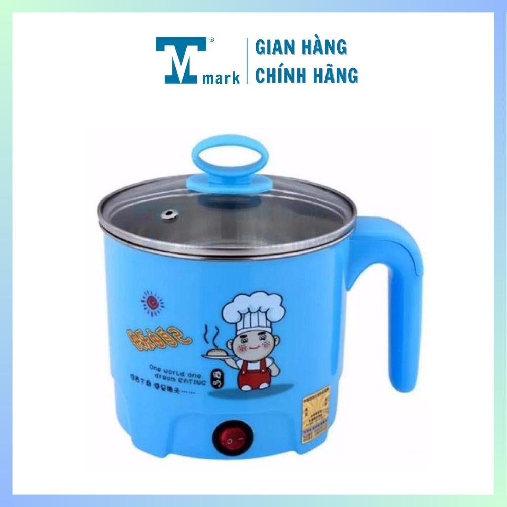 Nồi lẫu điện, ca nấu mì lẩu nồi lẩu điện mini 16cm, nấu mì siêu nhanh