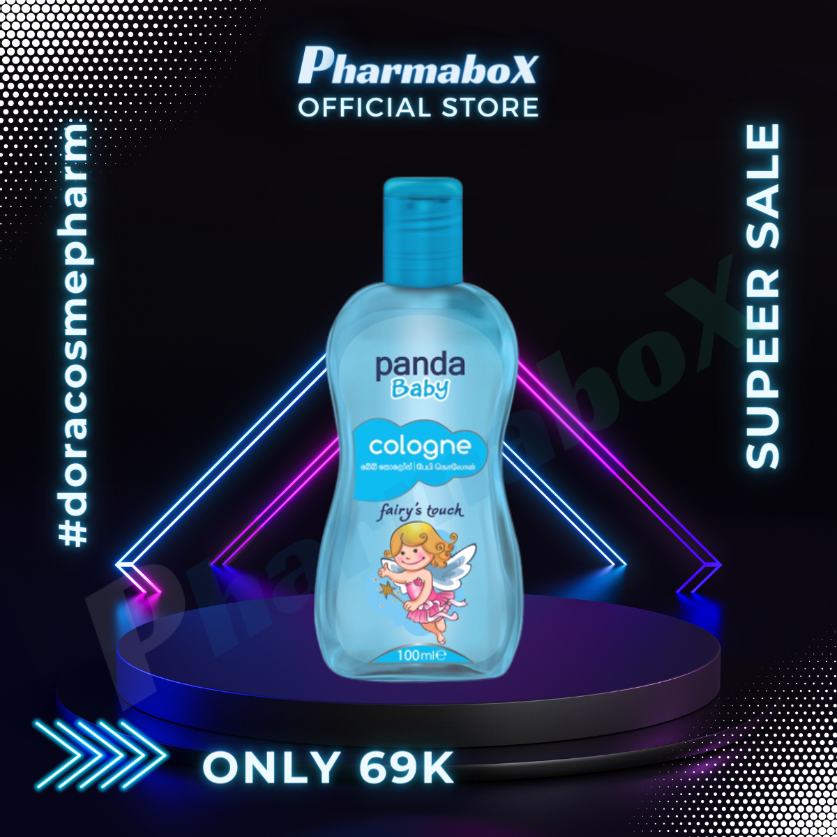 [Freeship Max - Quà tặng đơn từ 135k] Nước hoa cho bé Panda Baby Cologne Fairy’s Touch 50-100ml