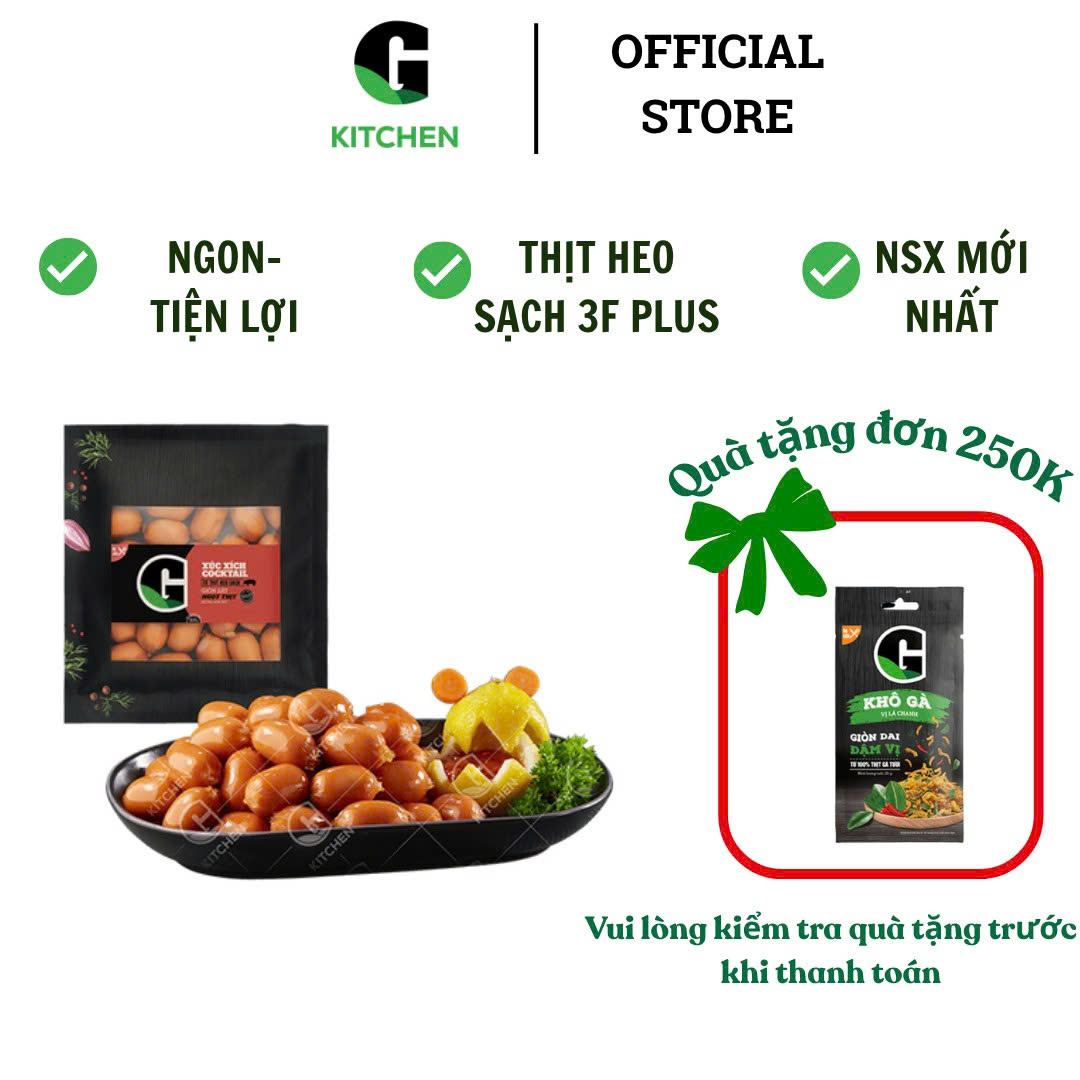 Xúc Xích Heo Cocktail G Kitchen 200g [Giao nội thành HCM]