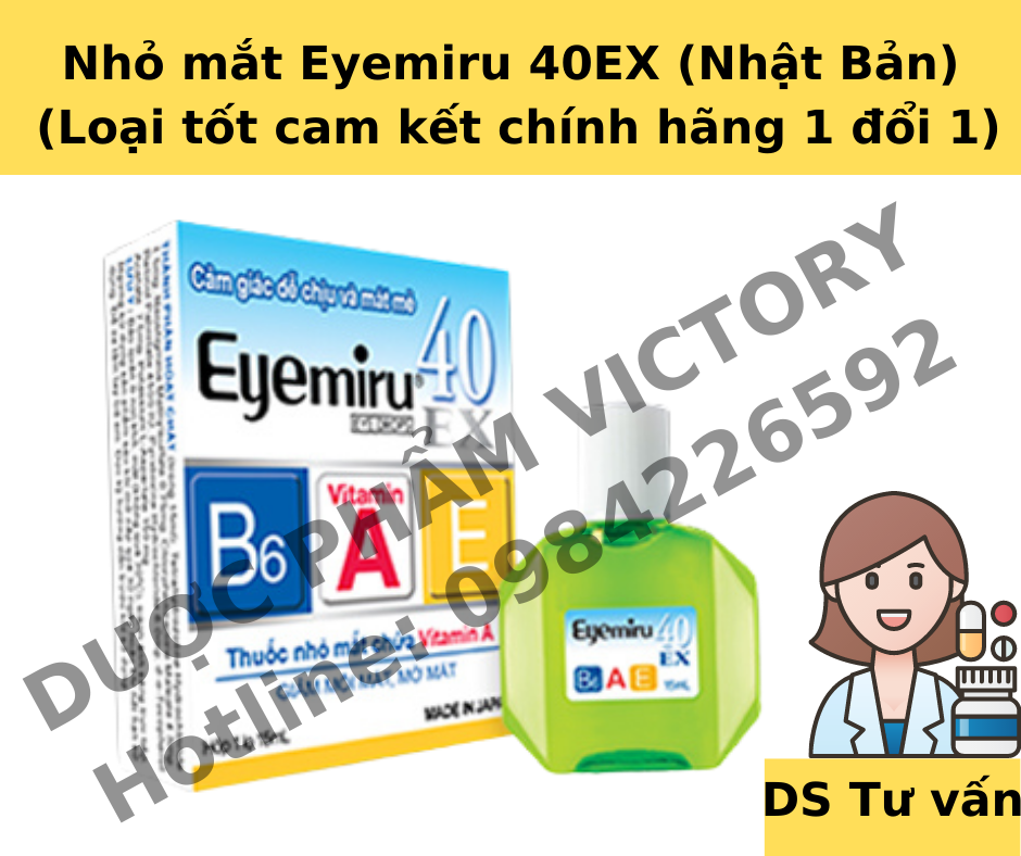 Nhỏ mắt Eyemiru 40X nhật bản