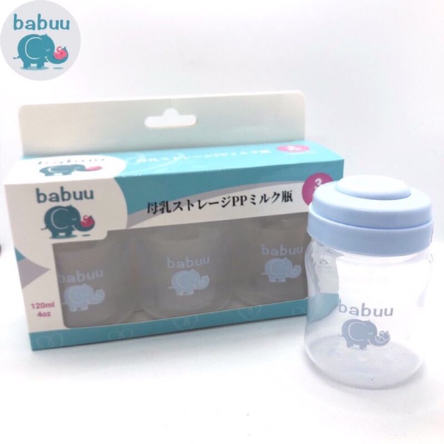 HCM Bộ trữ sữa 3 bình Babuu Baby Nhật Bản