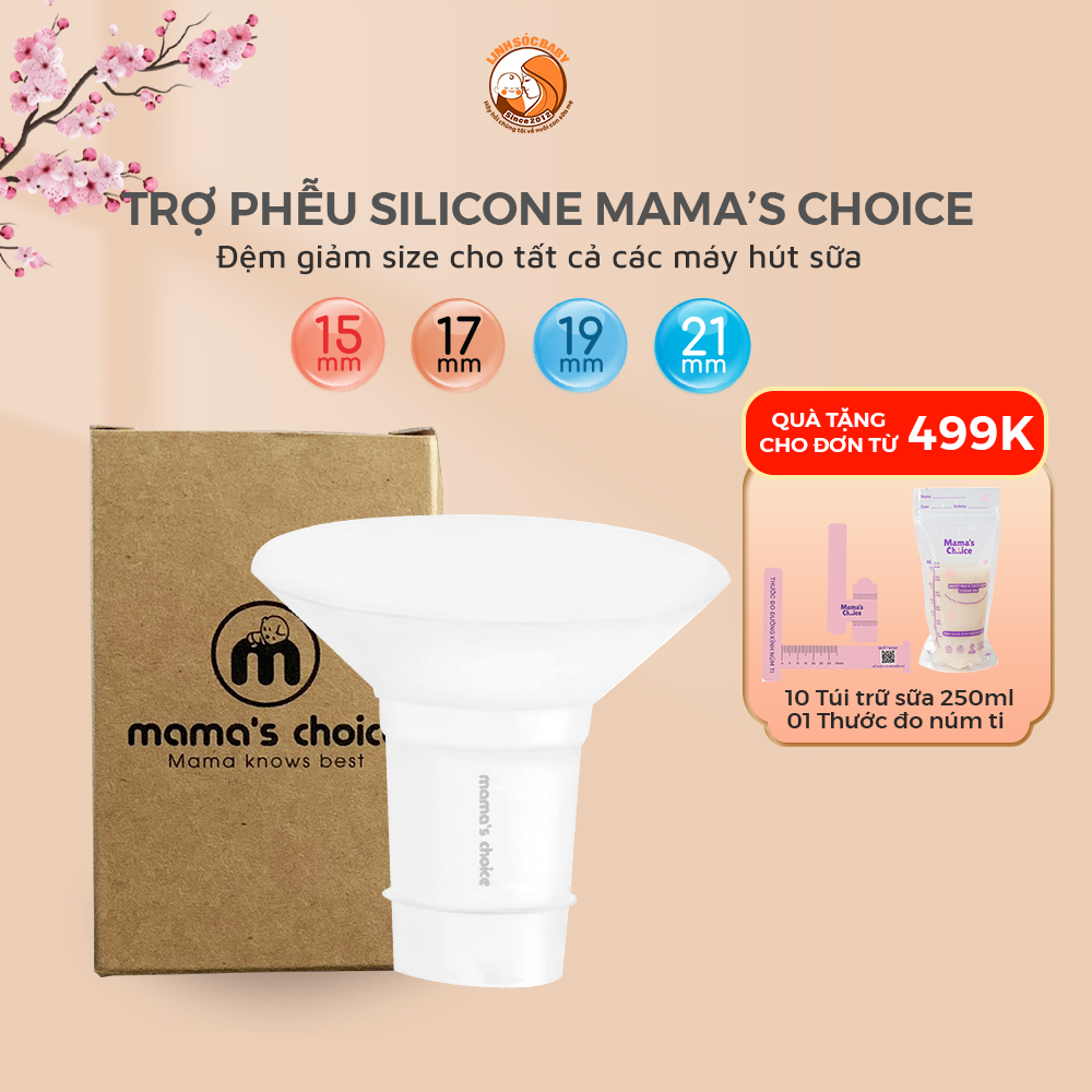 Trợ Phễu Silicon, Đệm Giảm Size Phễu Mama's Choice NewFit Chính Hãng