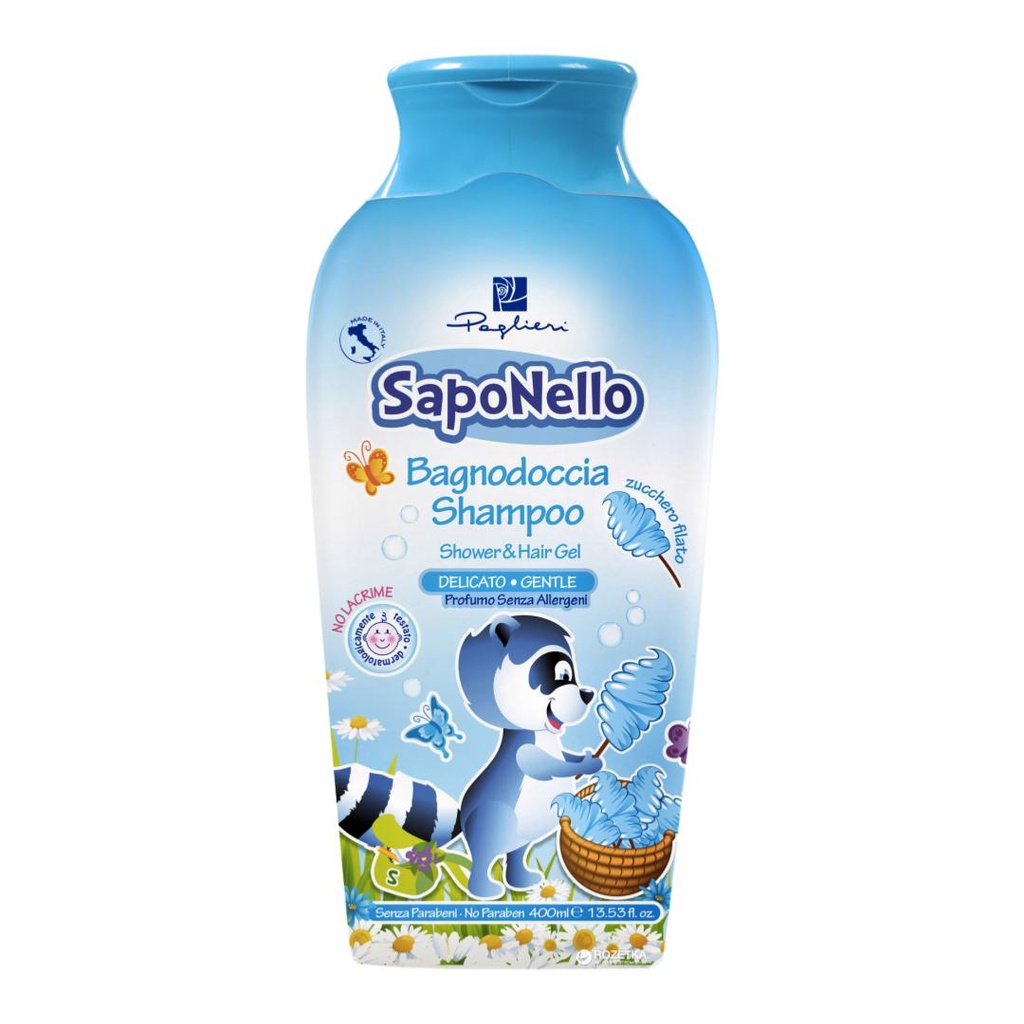 Sữa Tắm Gội Cho Trẻ Em Hương Kẹo Bông Gòn, Gentle Shampoo & Shower Gel