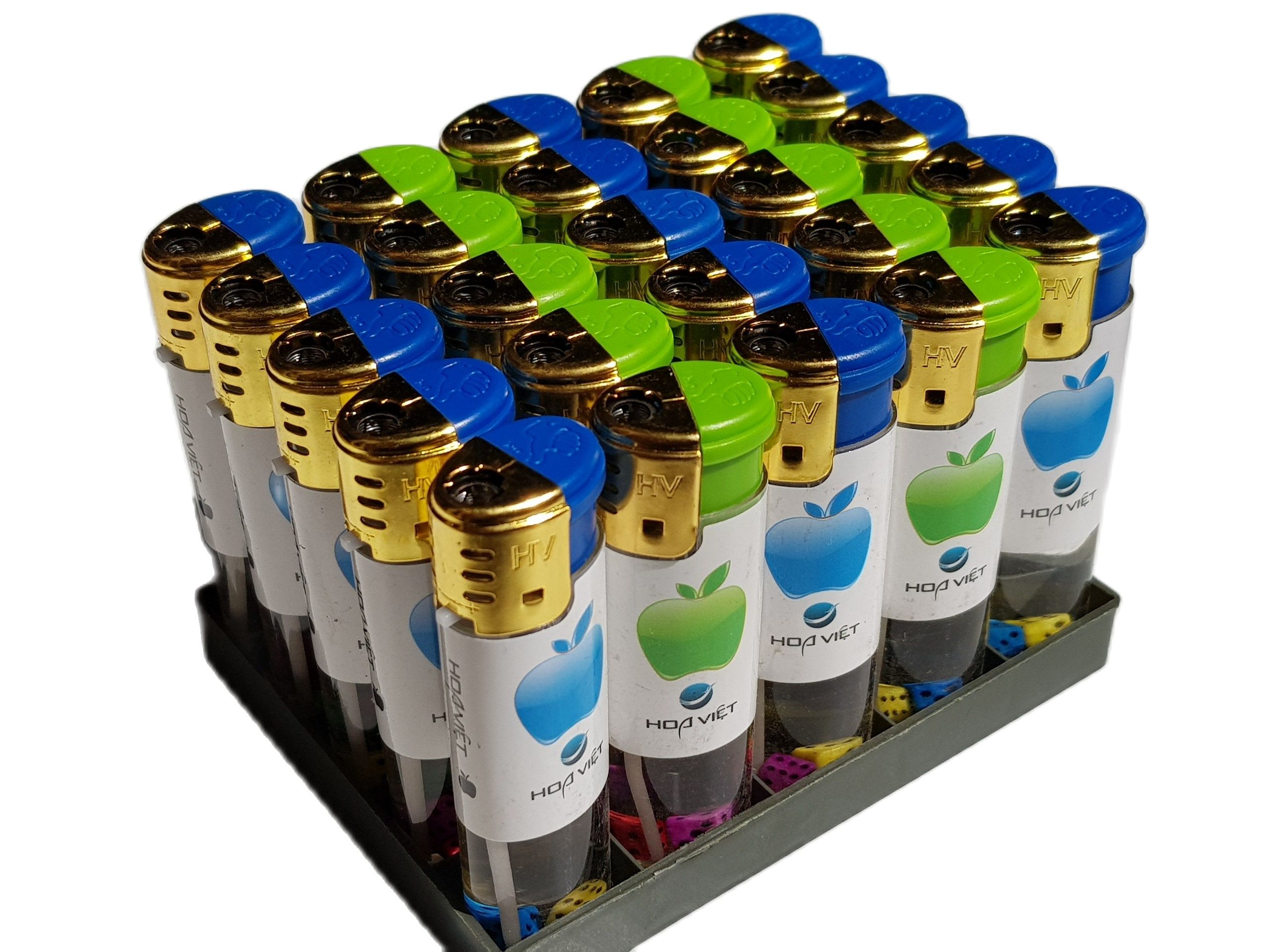 Bật khò xúc xắc Hoa Việt X10, Hộp quẹt khè điện tử xúc xắc Hoa Việt/ giá bán 1h sp/ 25 pcs