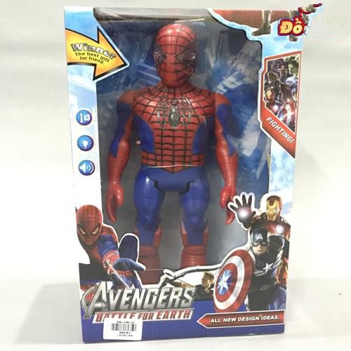 ĐỒ CHƠI SPIDERMAN DÙNG PIN PHÁT NHẠC BIẾT ĐI, SIÊU BỀN DÀNH CHO BÉ TRAI (KÈM PIN), DO CHOI SPIDERMAN DUNG PIN PHAT NHAC BIET DI, DANH CHO BE TRAI