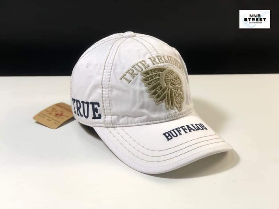 Nón Ông Địa thêu chữ Bufallo