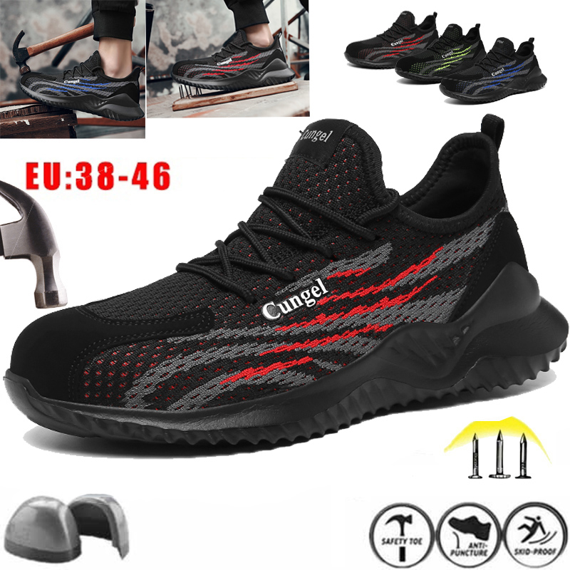 Giày bảo hiểm lao động đế thép mũi nhọn chống va đập chống va đập quần áo bảo hộ lao động nam nữ