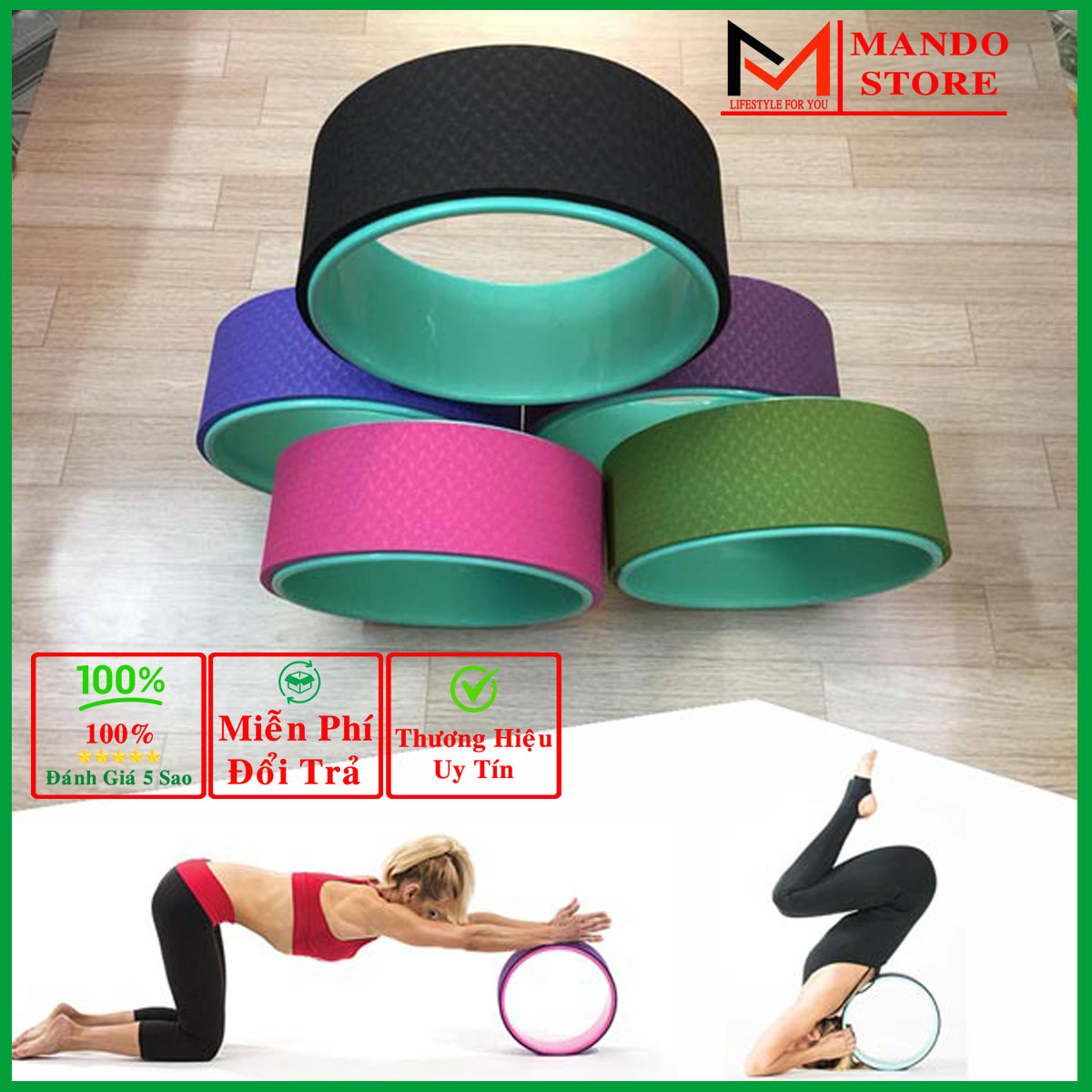 Vòng Tập Yoga Hãng Amalife – Vòng Yoga Nhựa ABS Cao Cấp 33Cm x 13Cm – TPE Mật Độ Cao Dày 8mm – Vòng Thể Thao Vòng Yoga Cao Cấp Amalife