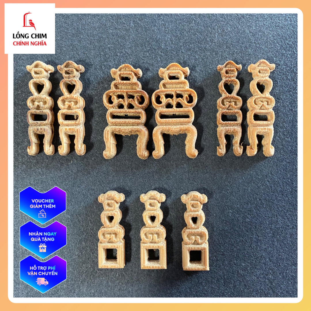 Bệ đỡ cầu cóng lồng hút mật, mẫu lư hương, khoảng cách nan từ 0.8-1.2cm - phụ kiện lồng chim