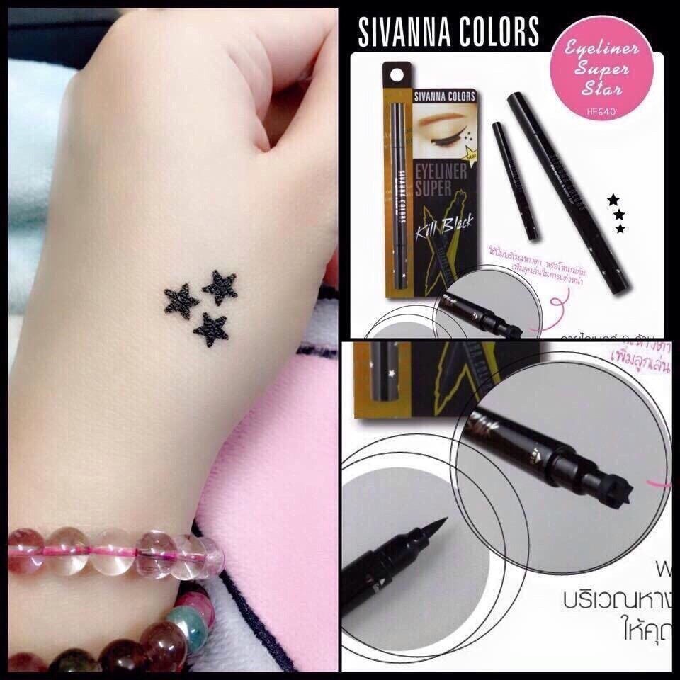 [HCM]Bút Xăm Hình Ngôi Sao Tim Mặt Trăng Cá Tính