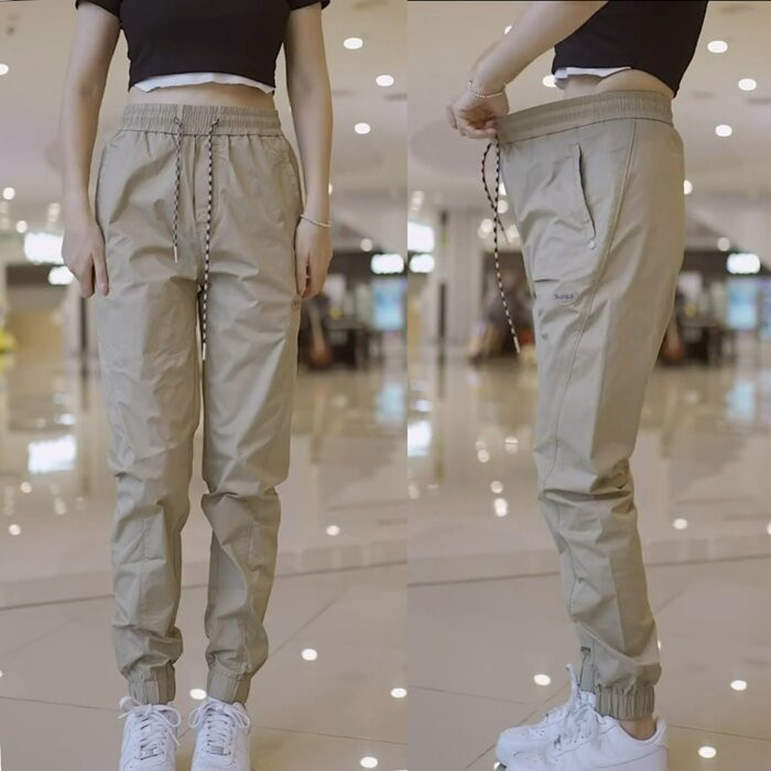 Quần gió unisex nam nữ RMEN nhiều màu vải gió co dãn nhẹ tôn dáng đứng form