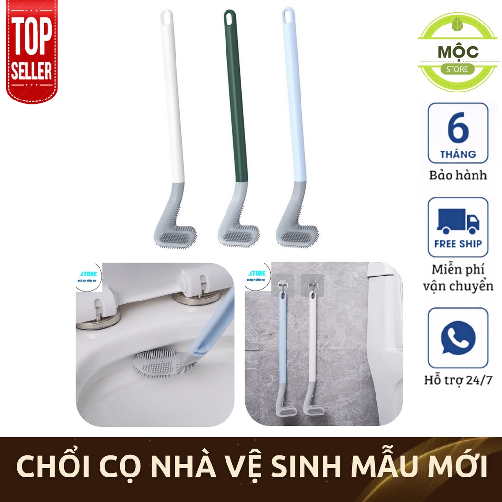 💥mẫu mới💥chổi cọ nhà vệ sinh, cây cọ toilet bồn cầu bằng silicon, chổi cọ toilet