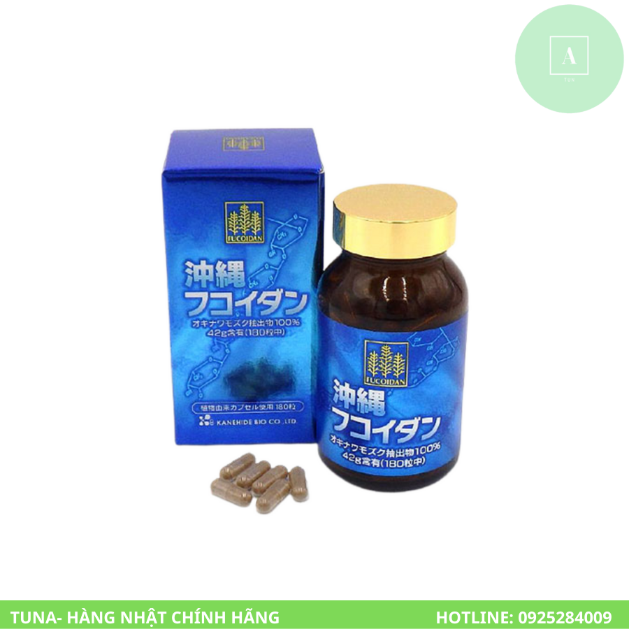 "date xa" viên uống hỗ trợ ngăn ngừa phát triển ung thư fuicoidan xanh nhật bản hộp 180v