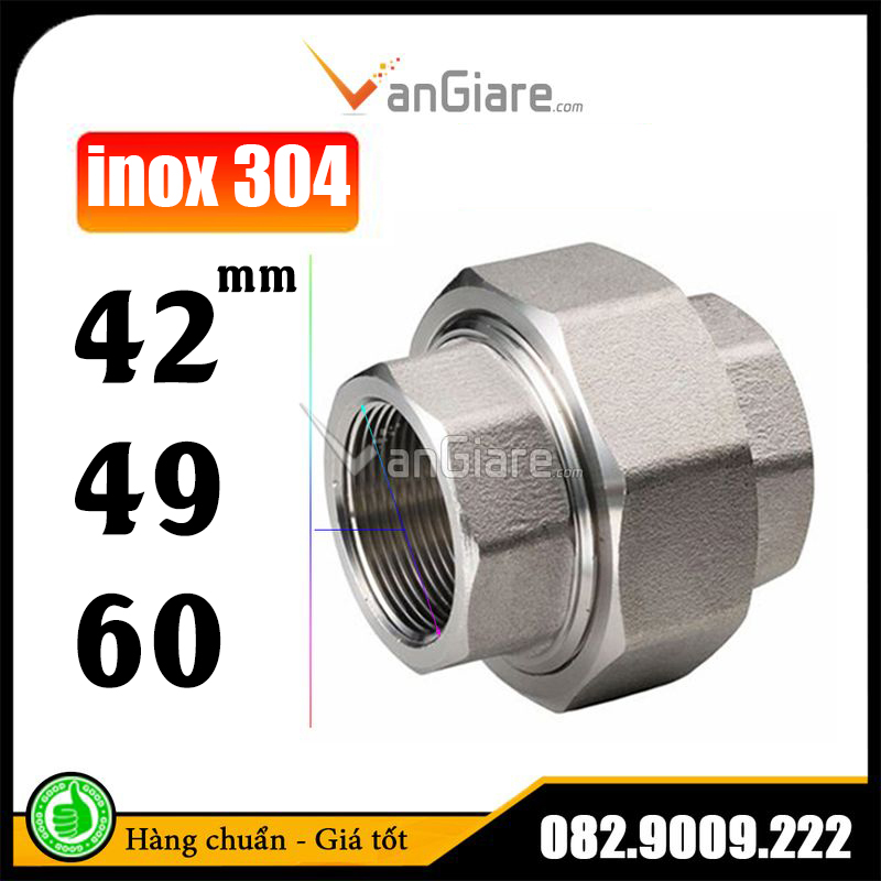(Inox 304) Rắc co inox phi 42 49 60
