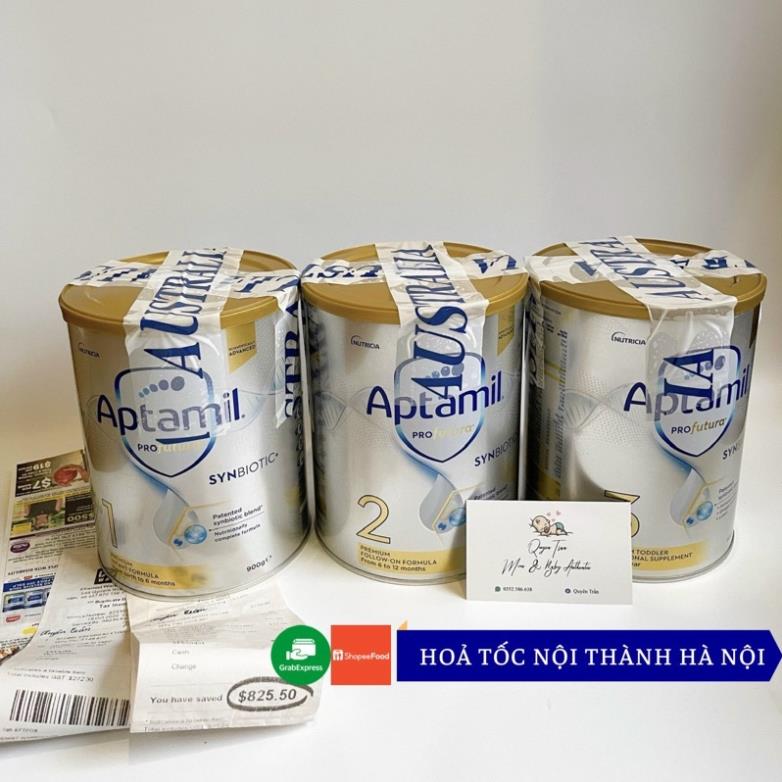 Sữa Aptamil Profutura Úc 900g đủ số 1 2 3 giúp bé phát triển toàn diện