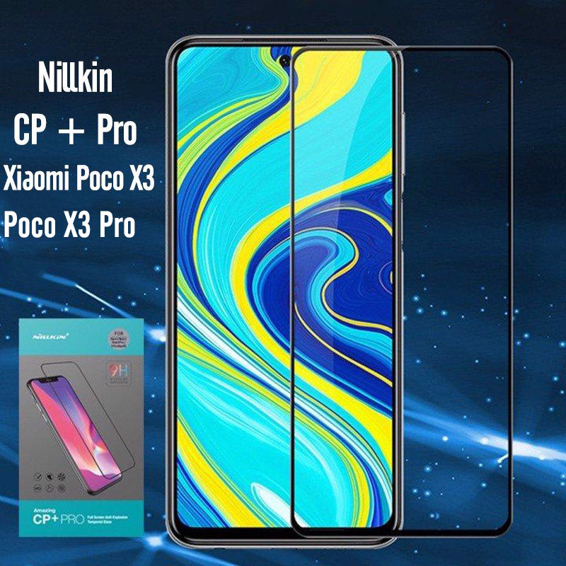 Kính cường lực Nillkin CP+ PRO cho Xiaomi Poco X3 NFC và Poco X3 Pro- FULL viền đen
