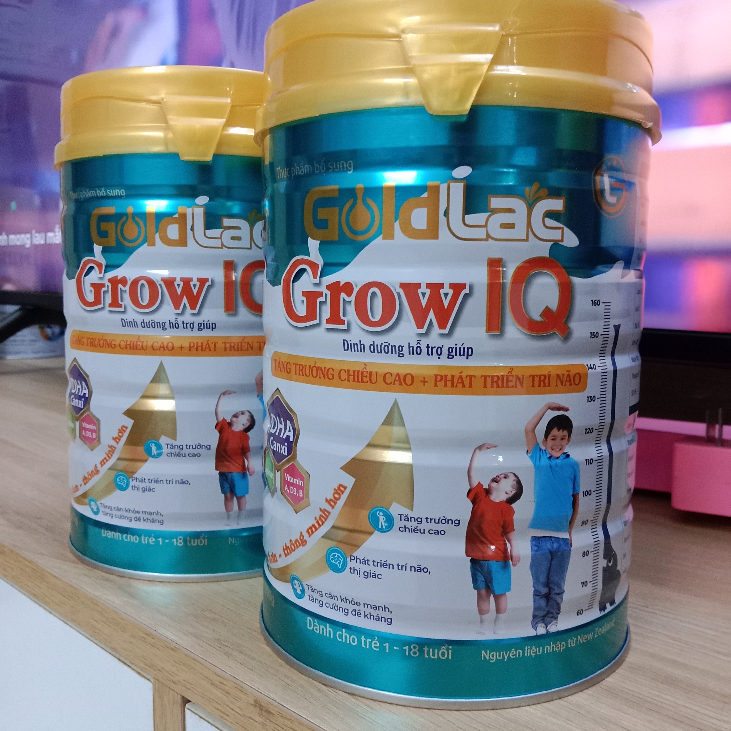 Sữa tăng trưởng chiều cao goldlac grow iq lon 900g date mới - tăng chiều cao, trí não cho trẻ 1-18 tuổi