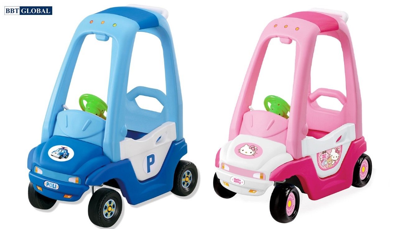 Xe chòi chân Hàn Quốc BBT Global ZESTER Z06/Z07 bánh cao su, xe ô tô chòi chân